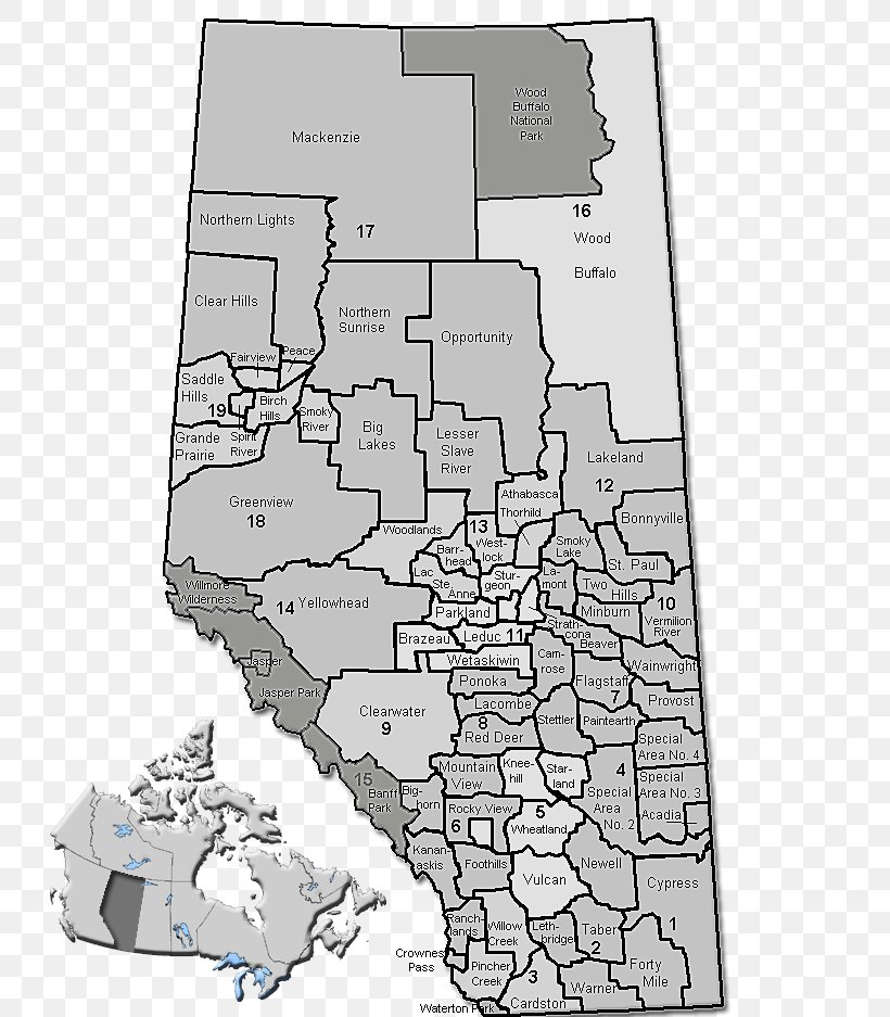 Banff National Park Parkland County Rocky View No. 44 Fort McMurray Provost No. 52, PNG, 751x937px, Banff National Park, Alberta, Area, Black And White, Blank Map Download Free