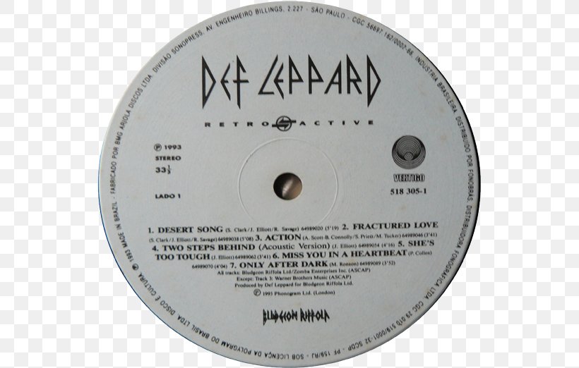 Compact Disc Vault: Def Leppard Greatest Hits (1980–1995) Album, PNG, 543x522px, Compact Disc, Album, Def Leppard, Hardware, Label Download Free