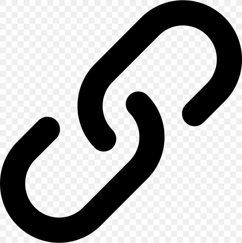 Chain Hyperlink Symbol, PNG, 980x982px, Chain, Black And White, Brand, Hyperlink, Symbol Download Free