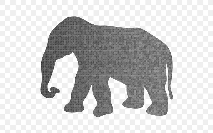African Elephant Silhouette Elephantidae Stencil Clip Art, PNG, 512x512px, African Elephant, Animal, Animal Figure, Art, Bear Download Free