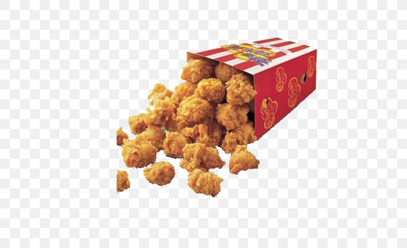 Chicken Nugget KFC Kentucky Fried Chicken Popcorn Chicken, PNG, 500x500px, Chicken, American Food, Bread Crumbs, Calorie, Chicken Fingers Download Free