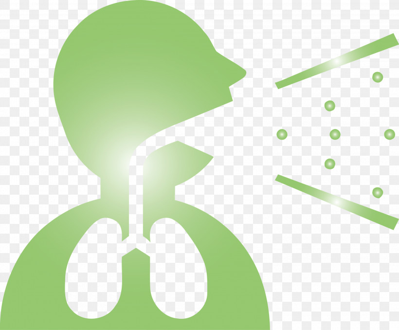 Coughing, PNG, 3000x2483px, Coughing, Green Download Free