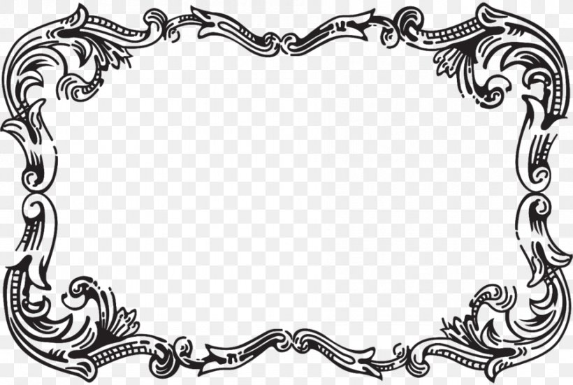 Picture Frames Black And White Ornament Photography, PNG, 899x605px, Picture Frames, Area, Black, Black And White, Body Jewelry Download Free