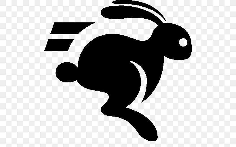 Running Rabbit Animal, PNG, 512x512px, Running Rabbit, Animal, Apng, Artwork, Black Download Free