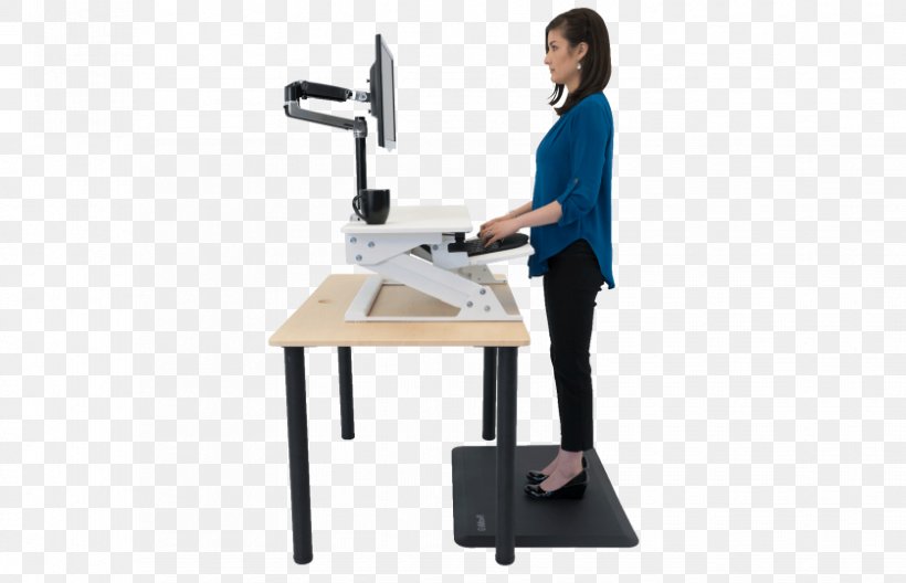 Standing Desk Sit-stand Desk IMovR, PNG, 838x540px, Desk, Balance, Cubicle, Furniture, Human Factors And Ergonomics Download Free