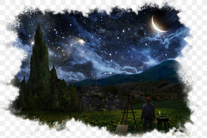 The Starry Night Artist Painting Night Sky, PNG, 980x656px, Starry Night, Art, Artist, Biome, Digital Painting Download Free
