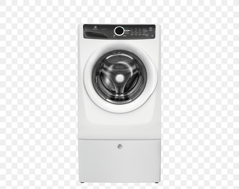 Washing Machines Clothes Dryer Electrolux EFLW417SIW 4.3 Cu. Ft. Front Load Washer With LuxCare Wash Home Appliance Laundry, PNG, 632x650px, Washing Machines, Clothes Dryer, Combo Washer Dryer, Electrolux, Electrolux Efls617s Download Free