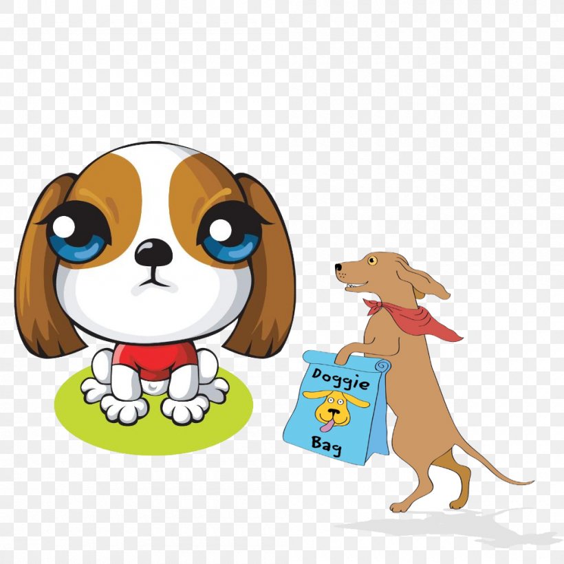 Dog Vector Graphics Cat Image YouTube, PNG, 1000x1000px, Dog, Animal, Beagle, Carnivoran, Cartoon Download Free