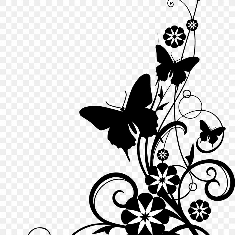 Flower White Clip Art, PNG, 1500x1500px, Flower, Artwork, Black, Black And White, Blue Download Free