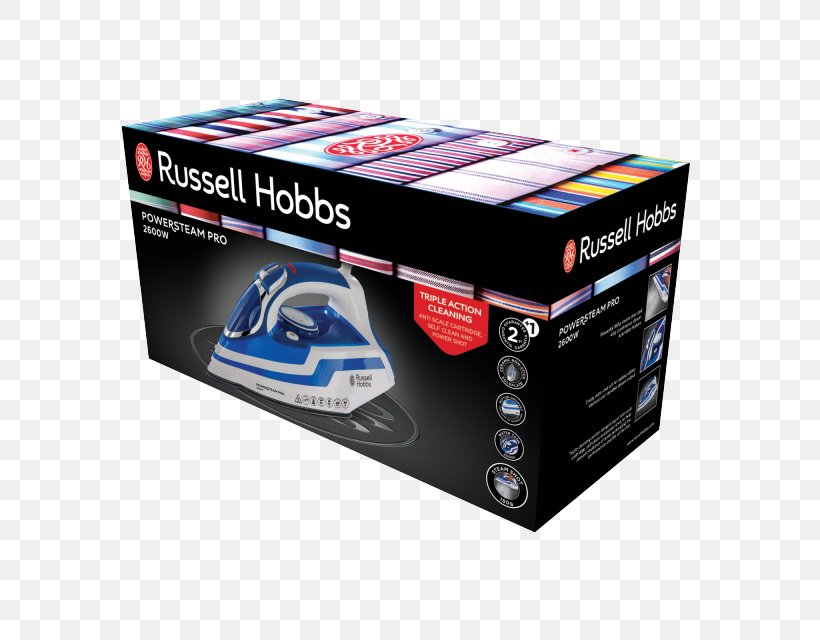 Russell Hobbs Clothes Iron Ironing Hair Iron Amazon.com, PNG, 640x640px, Russell Hobbs, Amazoncom, Automotive Exterior, Blue, Ceramic Download Free