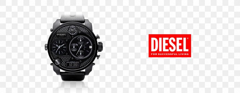 Watch Strap Diesel, PNG, 1300x505px, Watch, Analog Signal, Black, Brand, Clothing Accessories Download Free