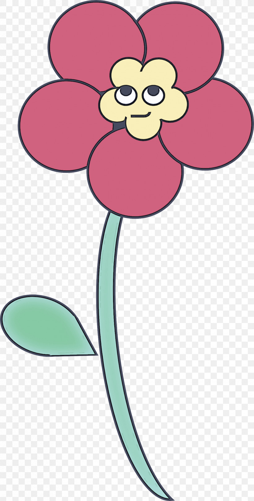 Cartoon Pink Plant Flower Petal, PNG, 1220x2400px, Cartoon, Flower, Petal, Pink, Plant Download Free