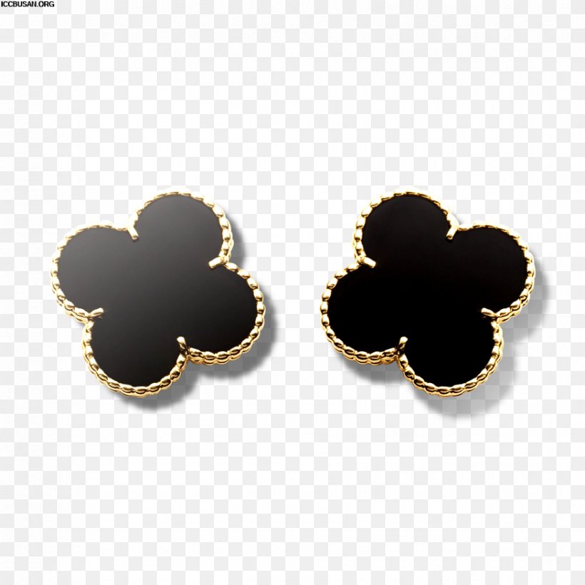 Earring Van Cleef & Arpels Gold Jewellery Onyx, PNG, 875x875px, Earring, Body Jewelry, Bracelet, Colored Gold, Diamond Download Free