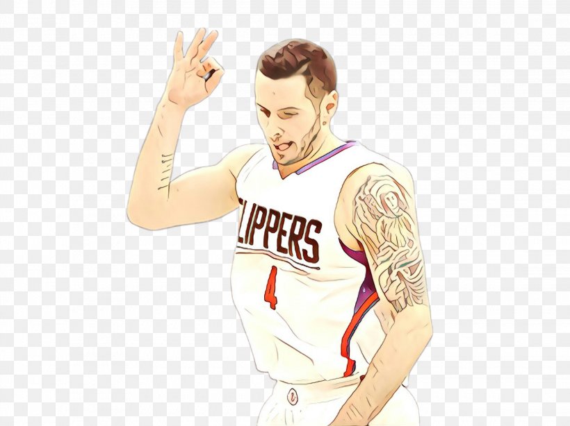 White Basketball Player Jersey Sportswear T-shirt, PNG, 2240x1679px, Cartoon, Arm, Basketball Player, Gesture, Jersey Download Free