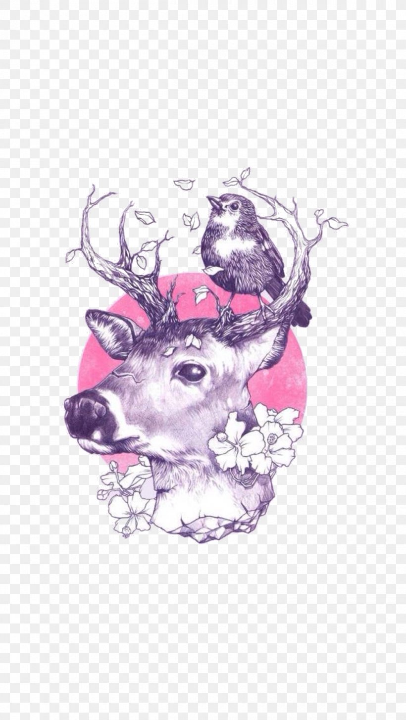 Deer Art Drawing Tattoo Illustration, PNG, 1200x2130px, Deer, Art, Body Modification, Clothing, Drawing Download Free