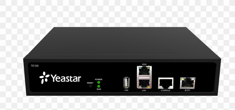 VoIP Gateway Business Telephone System Primary Rate Interface Yeastar NeoGate TE100 E-carrier, PNG, 2359x1110px, Voip Gateway, Analog Telephone Adapter, Audio Receiver, Business Telephone System, Computer Component Download Free