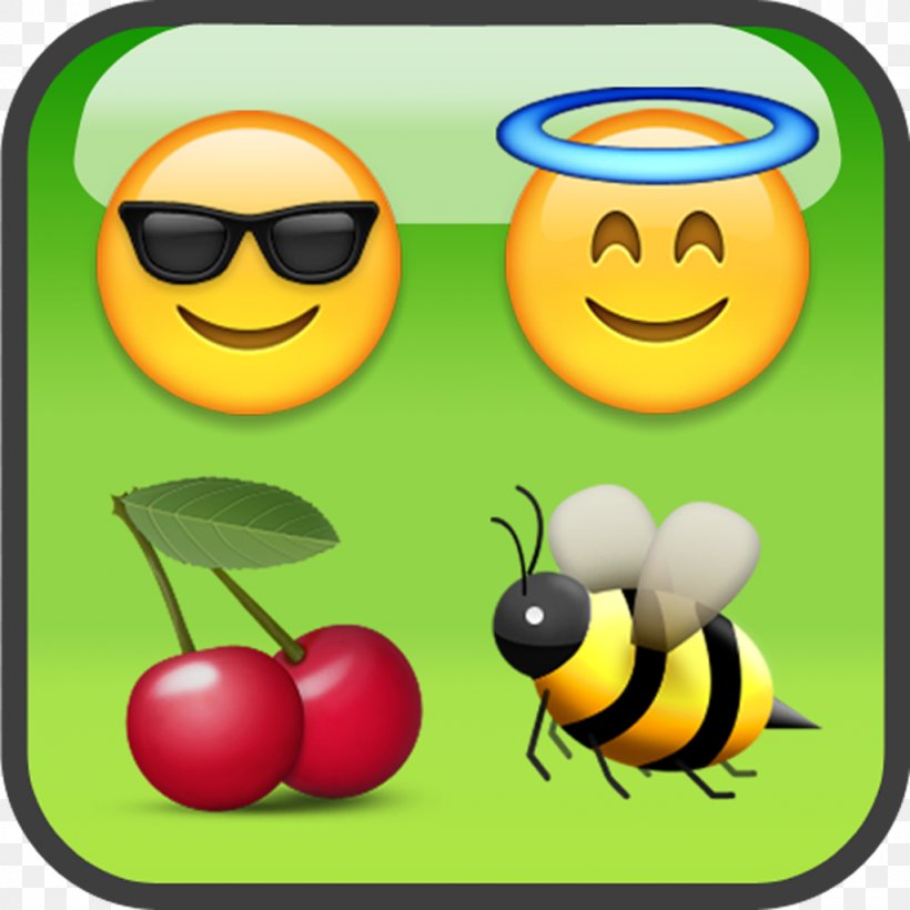 Honey Bee Emoji Sticker Emoticon, PNG, 1024x1024px, Bee, App Store, Art Emoji, Emoji, Emoji Movie Download Free