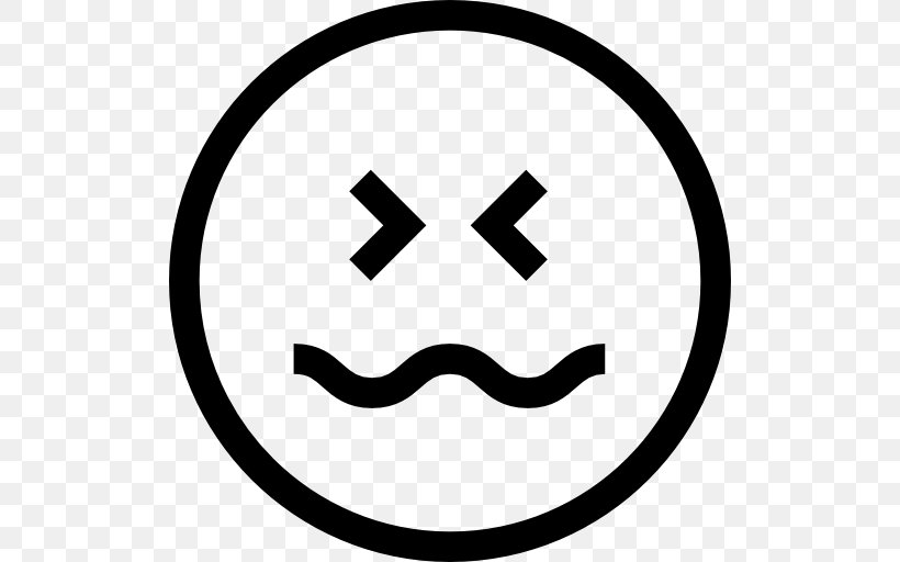 Smiley Emoticon Emoji Fear, PNG, 512x512px, Smiley, Area, Black, Black And White, Emoji Download Free
