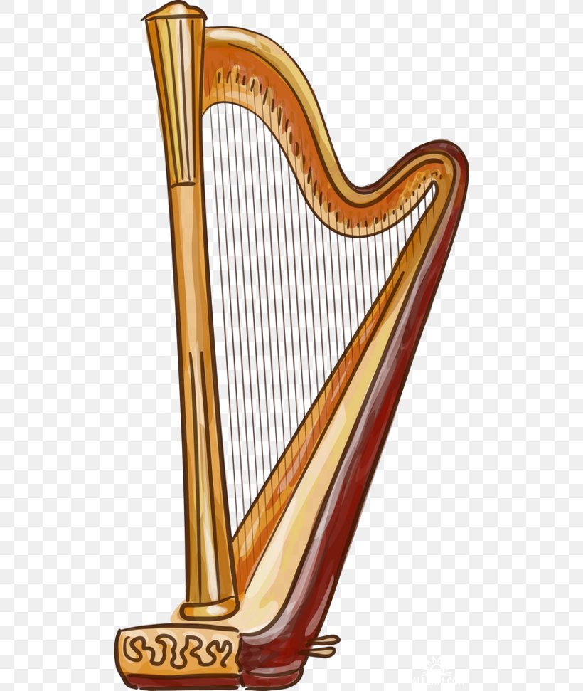 Musical Instruments Harp Drawing, PNG, 500x971px, Watercolor, Cartoon, Flower, Frame, Heart Download Free