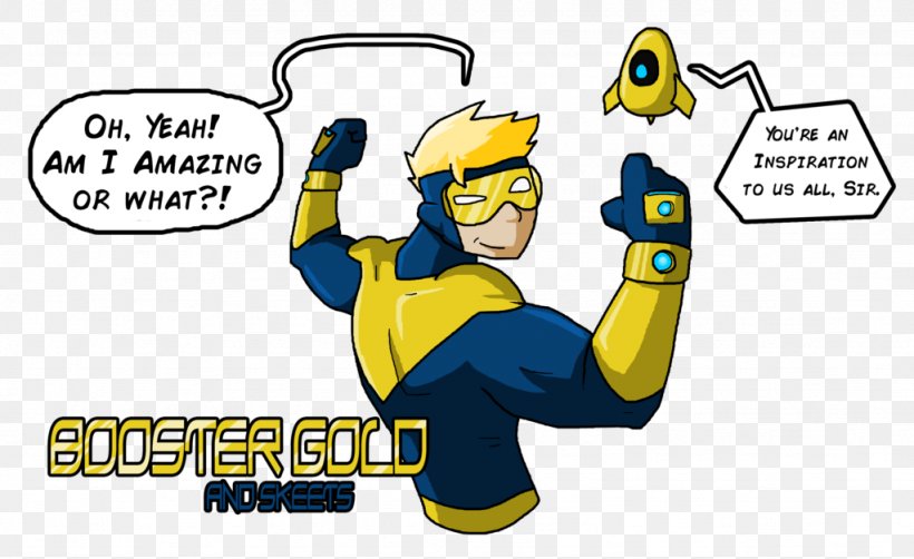 Skeets Booster Gold Character Comics Fan Art, PNG, 1024x628px, Booster Gold, Area, Art, Cartoon, Character Download Free