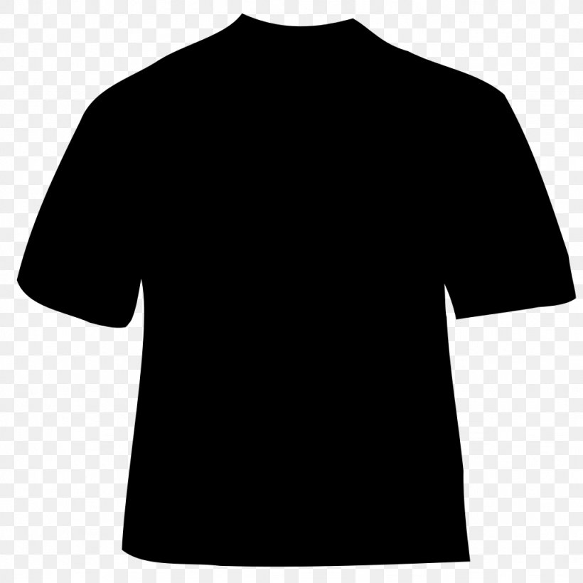 T-shirt Black Clothing Clip Art, PNG, 1024x1024px, Tshirt, Active Shirt, Animaatio, Black, Clothing Download Free