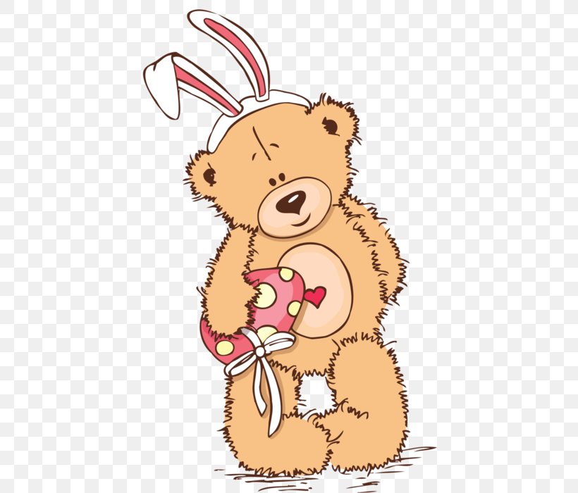 Bear Easter Bunny Child Easter Egg, PNG, 421x700px, Watercolor, Cartoon, Flower, Frame, Heart Download Free