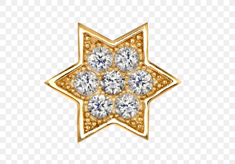 Gold Star Clip Art, PNG, 579x574px, Gold, Bling Bling, Body Jewelry, Brooch, Charms Pendants Download Free