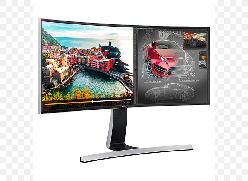 Samsung E790C Computer Monitors LED-backlit LCD Curved Screen, PNG, 800x600px, Computer Monitors, Advertising, Computer Monitor, Computer Monitor Accessory, Curved Screen Download Free