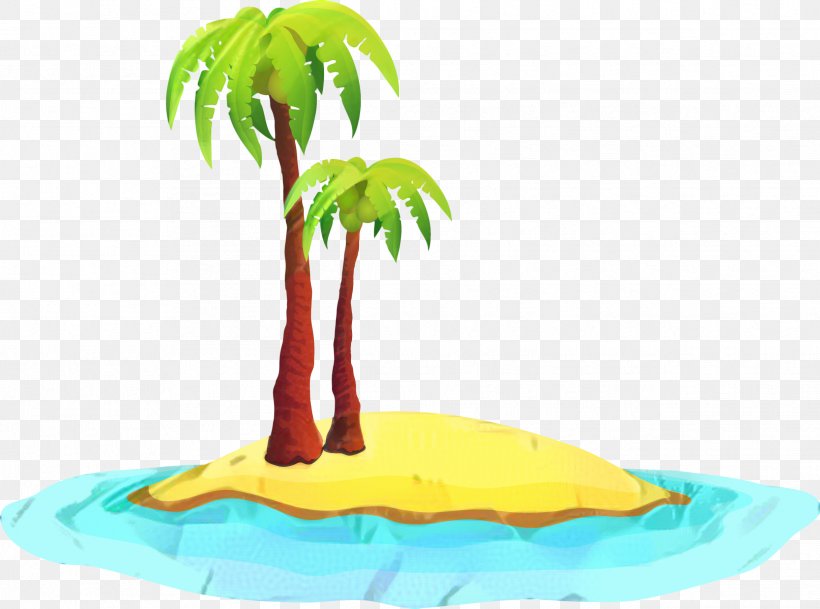 Coconut Tree Cartoon, PNG, 2432x1808px, Coconut, Arecales, Beach, Cartoon, Desert Island Download Free