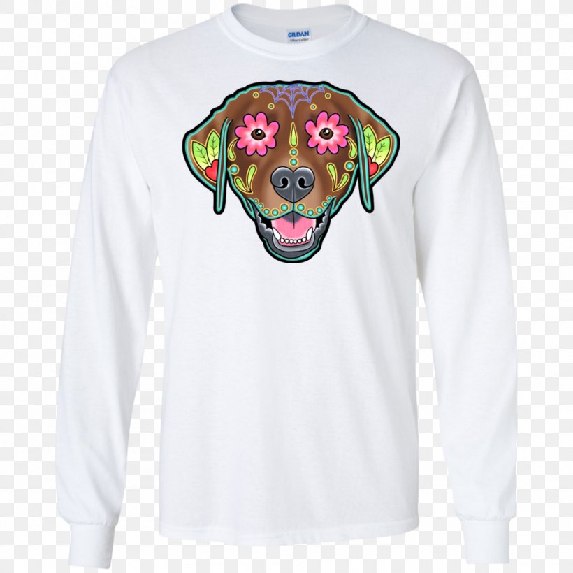 Long-sleeved T-shirt Labrador Retriever Hoodie Calavera, PNG, 1155x1155px, Tshirt, Bluza, Calavera, Chocolate, Clothing Download Free