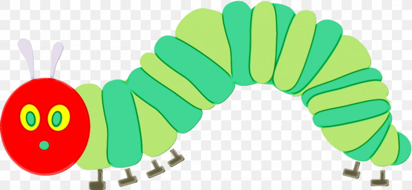 Cartoon Caterpillar Green Insects Meter, PNG, 1118x518px, Watercolor, Biology, Cartoon, Caterpillar, Green Download Free