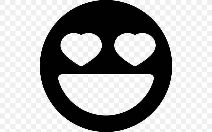 Heart Social Media Emoji Love, PNG, 512x512px, Heart, Black And White, Emoji, Emoticon, Face Download Free