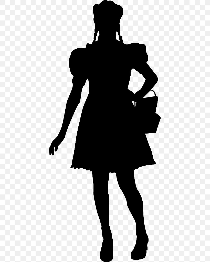 Silhouette Female Clip Art, PNG, 436x1024px, Silhouette, Black, Black And White, Child, Drawing Download Free