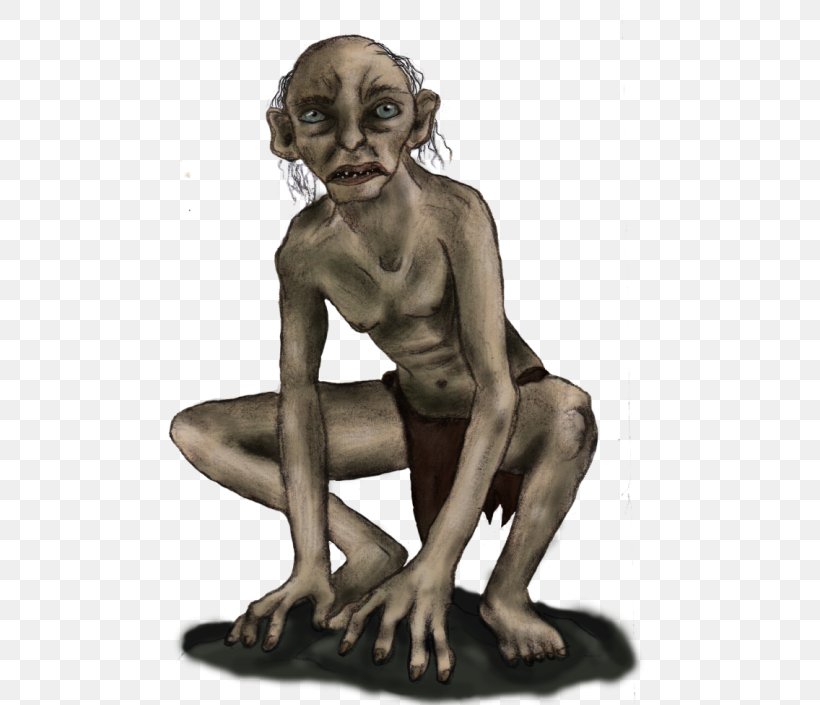 Gollum The Hobbit The Lord Of The Rings: The Fellowship Of The Ring Drawing, PNG, 540x705px, Gollum, Arm, Art, Deviantart, Digital Art Download Free