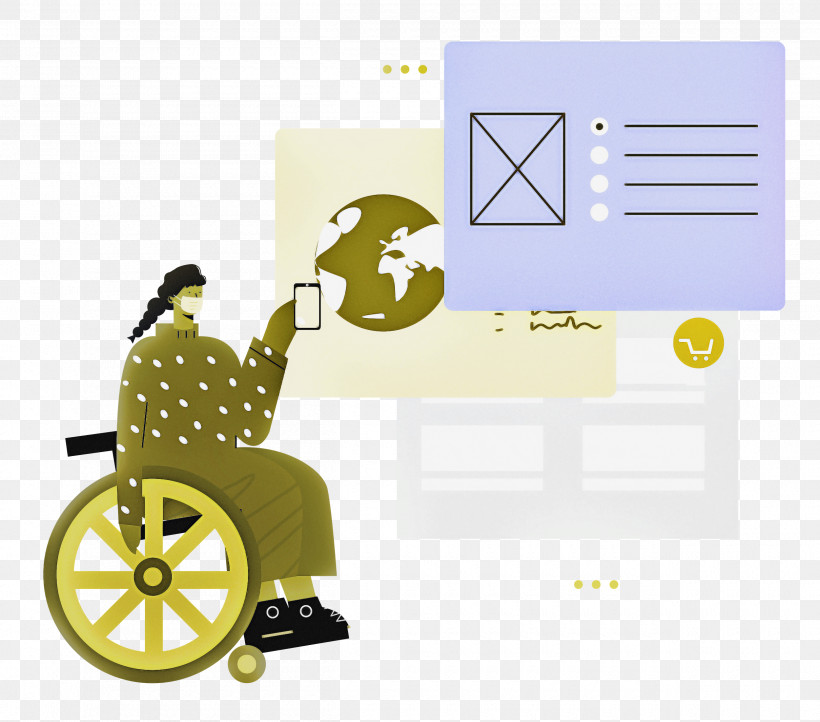 Wheel Chair People, PNG, 2500x2204px, Wheel Chair, Cartoon, Chair, Drawing, Logo Download Free