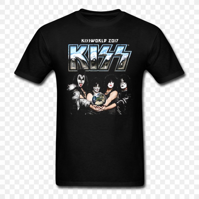 Concert T-shirt Kissworld Tour Top, PNG, 1200x1200px, Tshirt, Black, Brand, Clothing, Concert Download Free