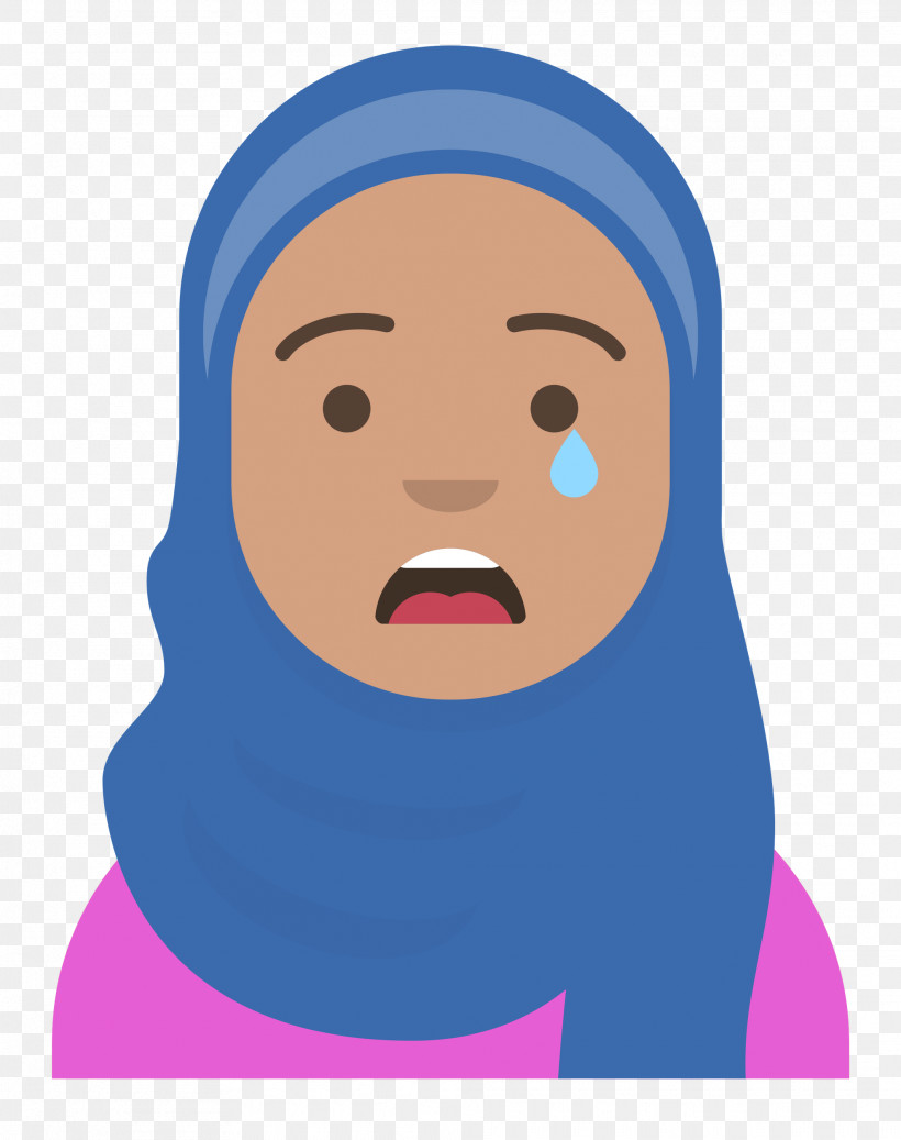 Hijab Avatar, PNG, 1976x2500px, Face, Electric Blue M, Facial Hair, Forehead, Lips Download Free