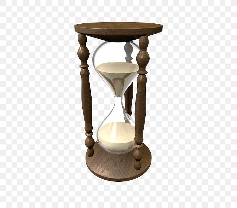 Hourglass Clock Time Sand Illustration, PNG, 720x720px, Hourglass, Clock, End Table, Furniture, Glass Download Free