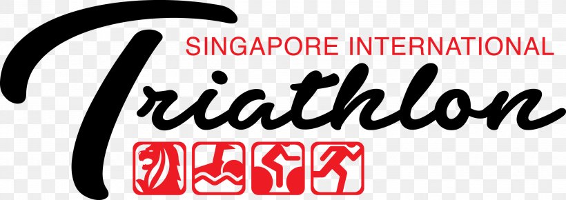 Singapore International Triathlon 2018 International Triathlon Union Logo, PNG, 2984x1058px, 2018, Triathlon, Area, Black And White, Brand Download Free