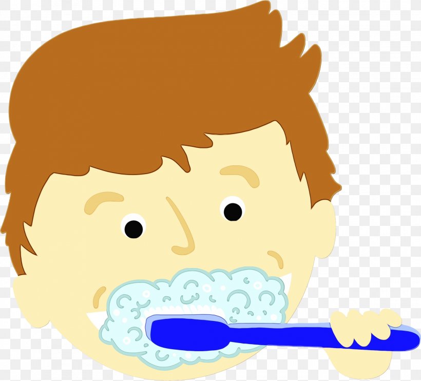 Nose Cartoon Tooth Brushing Cheek Child, PNG, 2290x2074px, Watercolor, Cartoon, Cheek, Child, Jaw Download Free