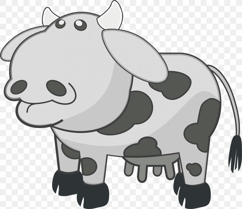 Cattle Animation Clip Art, PNG, 1920x1656px, Cattle, Animal, Animation, Black, Black And White Download Free