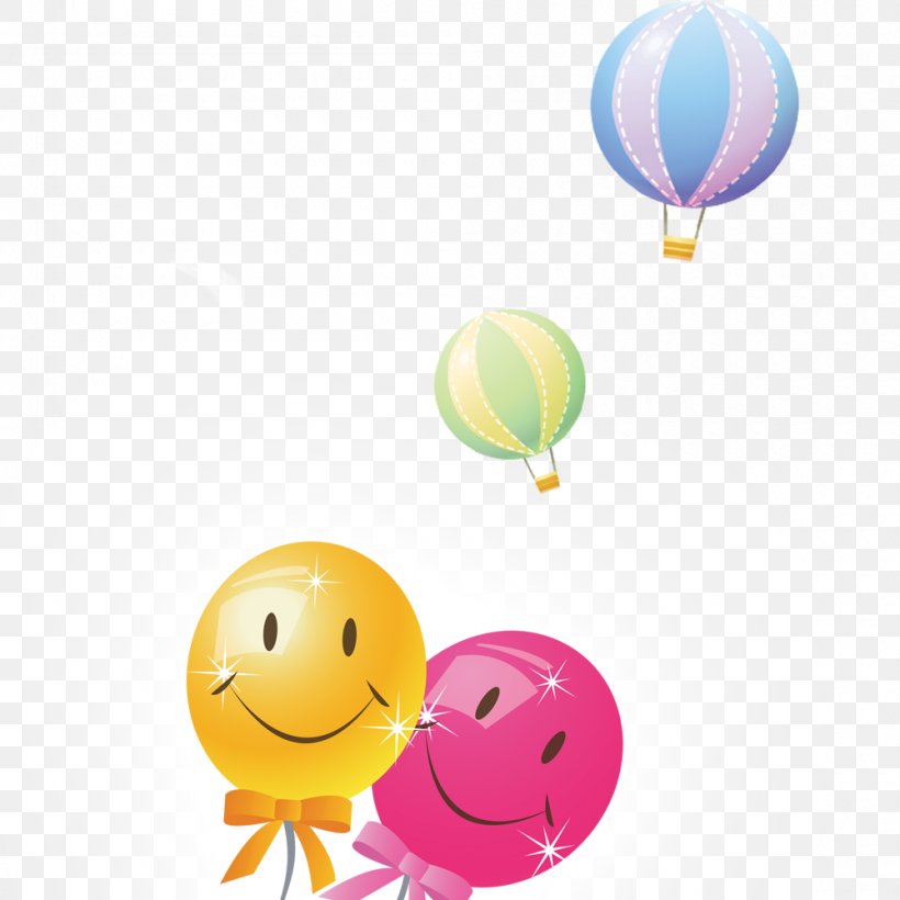 Smiley Balloon World Smile Day, PNG, 1000x1000px, Smiley, Balloon, Designer, Emoticon, Happiness Download Free