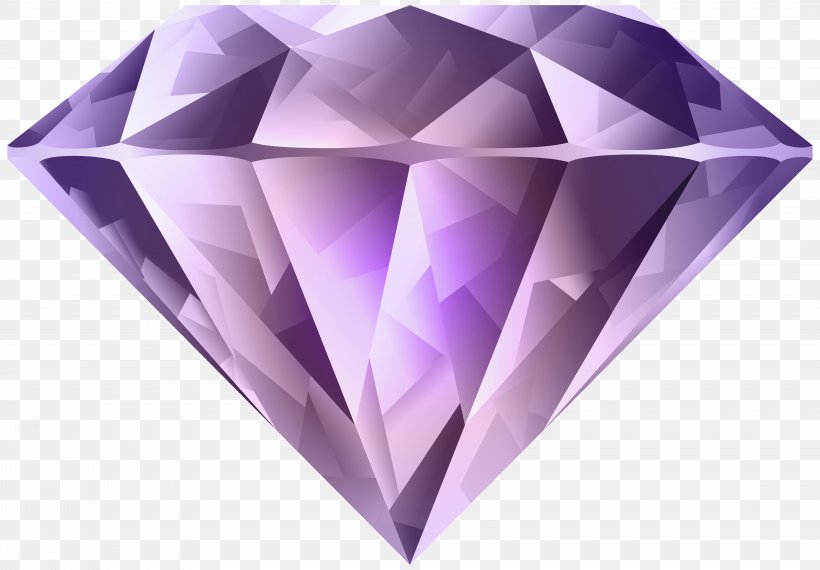 Diamond Purple Clip Art, PNG, 8000x5568px, Diamond, Blue Diamond, Crystal, Diamond Color, Emerald Download Free