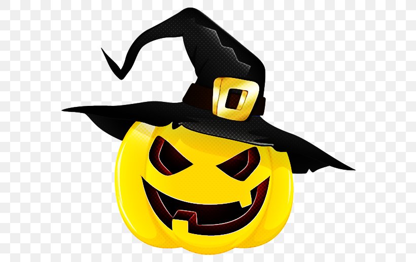 Emoticon, PNG, 600x517px, Yellow, Calabaza, Costume Accessory, Costume Hat, Emoticon Download Free