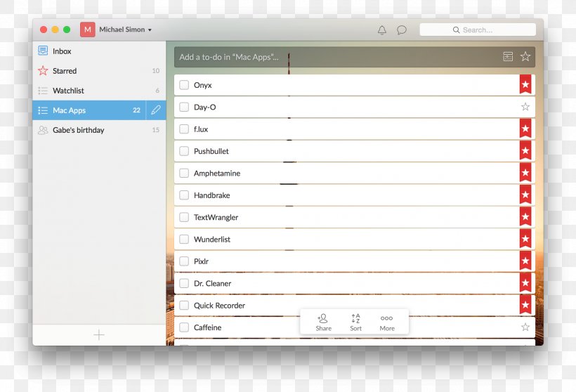 Freeware Computer Program Wunderlist Screenshot LINE, PNG, 1984x1352px, Freeware, Brand, Computer, Computer Program, Doctorate Download Free