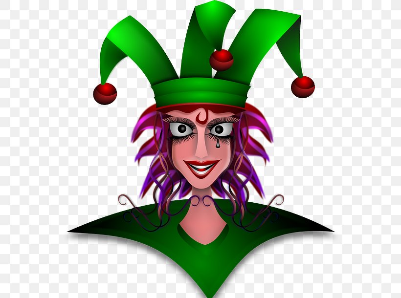 Harlequin Joker Jester Cap And Bells Clown, PNG, 574x610px, Harlequin, Art, Cap And Bells, Christmas Ornament, Clown Download Free