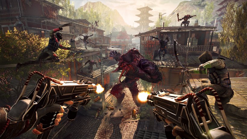 Shadow Warrior 2 PlayStation 4 Video Game Devolver Digital, PNG, 1920x1080px, Shadow Warrior 2, Action Game, Cooperative Gameplay, Devolver Digital, Downloadable Content Download Free