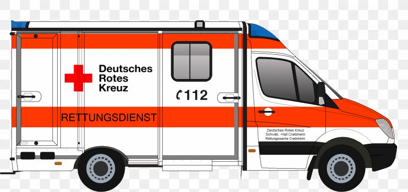 Ambulance Schwalm-Eder-Kreis Rettungswagen Mercedes-Benz Sprinter Emergency Service, PNG, 2611x1232px, Ambulance, Austrian Red Cross, Automotive Design, Brand, Car Download Free