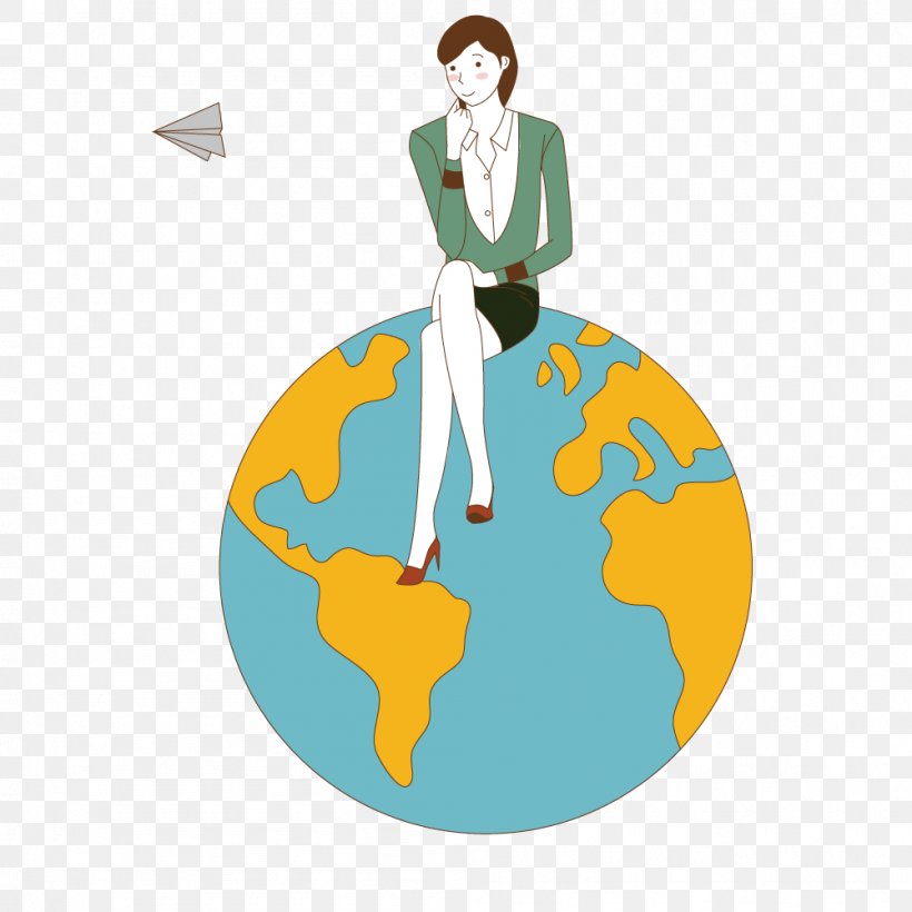 Earth Illustration, PNG, 1001x1001px, Earth, Businessperson, Cartoon, Fictional Character, Human Behavior Download Free