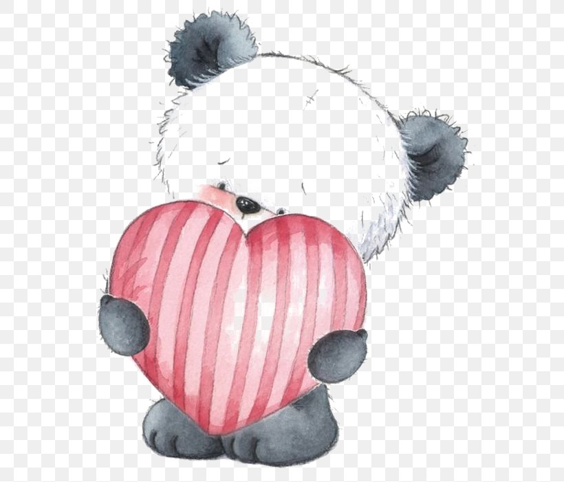 Giant Panda Bear Child Illustration, PNG, 564x701px, Watercolor, Cartoon, Flower, Frame, Heart Download Free